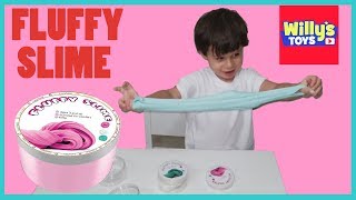 Kid Reviews Fluffy Foam Slime by Luxx Nest - Toy Surprise Egg - Willy's Toys