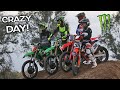 Riding With Professional Supercross Riders At My House!