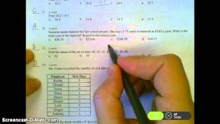 7MA Ch. 1 Test Corrections