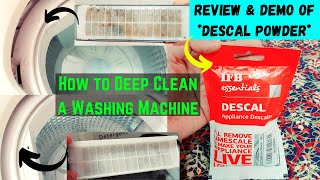 How to Deep Clean 🌀WASHING MACHINE? | How to Quickly Descale Appliances? | IFB Descale Review + Demo