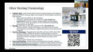 CNS Medical Student Webinar: Demystifying the CNS Annual Meeting