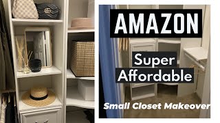 AMAZON CLOSET MAKEOVER|Super cheap | Closet UPGRADE