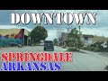 Springdale - Arkansas - 4K Downtown Drive