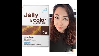 Atomy Jelly colour 2A cherry brown. How to use it step by step and the result.