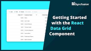 Getting Started with the React Data Grid Component