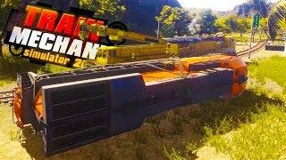 TRAIN DERAILMENT! Towing + Repairing Derailed Trains - Train Mechanic Simulator 2017 Gameplay Ep 2