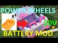 Power Wheels 20V Boost High Voltage Fast Charging Power Tool Battery Adapter $10 Mod