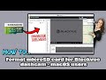 HOW TO FORMAT MICROSD CARD FOR BLACKVUE DASHCAM - macOS