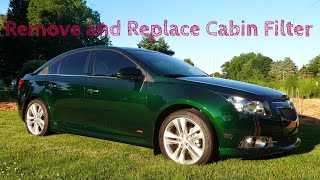 How to replace cabin filter 2014 Chevy Cruze