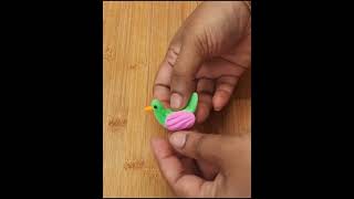 ক্লে দিয়ে চমৎকার একটি কাজ || 🐦🐦 #craft #clay #viralvideo #art #shorts