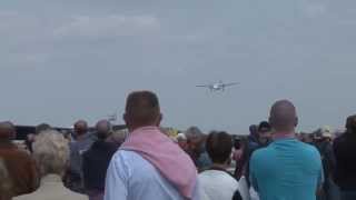 VLM Fokker-50 low-pass on the Stampe fly-in