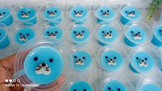 HANYA TITIP DI KANTIN SEKOLAH BISA JADI PENGHASILAN KELUARGA ‼️puding karakter vanila blue #puding