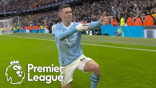 Phil Foden's brace gives Manchester City 2-1 lead v. Manchester United | Premier League | NBC Sports