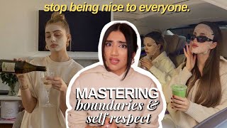 how to set boundaries & stop people pleasing | stop feeling guilty & be respected *with examples*