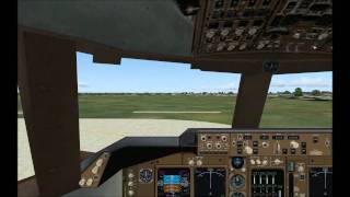 Landing The Default 747 @ KCLT in Charlotte, NC (FS9) (1080p)