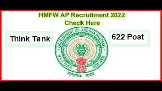 HMFW Department AP Recruitment 2022 | Apply Online for 622 Assistant Professor Posts| Full details