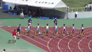 2015 関東中学陸上 1年女子100m決勝