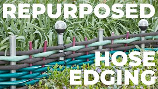 🌳Garden Edging with Upcycled Hoses🌳