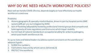 COVID-19: Mobilizing a Safe and Adequate Health Workforce
