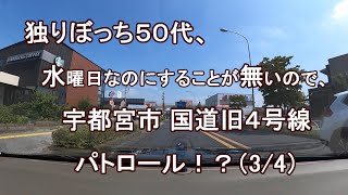 独りぼっち５０代、水曜日なのにすることが無いので、宇都宮市 国道旧４号線 パトロール！？（3/4）