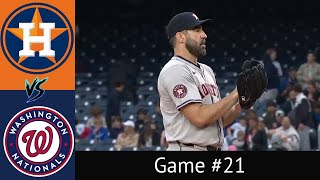 Astros VS Nationals Condensed Game 4/19/24