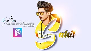 Name Text Photo Editing | Latest Letter Portrait Effect in PicsArt | Viral Name Text Photo