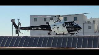 LAPD airship taking off from Central and video bombed by a Cobra.