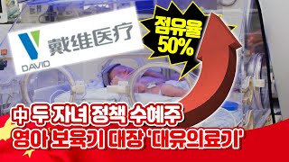 [투자직감] 中 두 자녀 정책 수혜주 따로 있다? 영아 보육기 시장 50% 점유! '대유의료기'