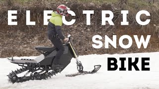 Powerful electric snowbmobile 2023 | Sniejik Super