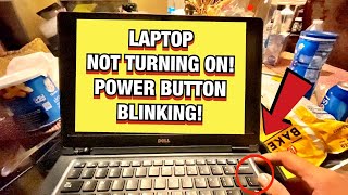LAPTOP NOT TURNING ON POWER BUTTON LIGHT FLASHING AND BLINKING FIXED FAST AND EASY!