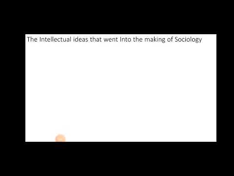 What went into making of sociology?
