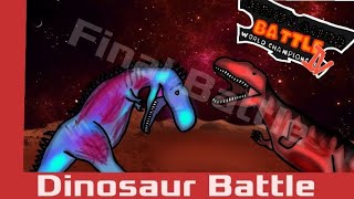 Dino Battle The great final battle (Pycnonemosaurus vs Carcharodontosaurus