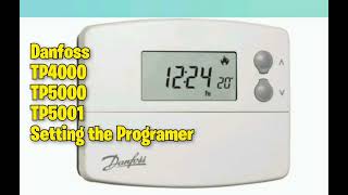 Danfoss Programmer Room Thermostat Set Time and Temperature