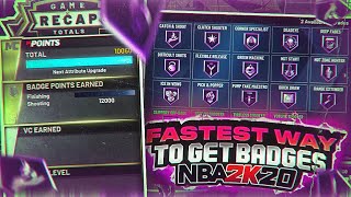 NBA 2K20 Tips: BEST BADGE UPGRADE METHOD - HOW TO GET BADGES FAST IN NBA 2K20! (FASTEST METHOD)