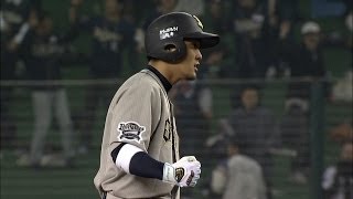 延長10回、原拓也が勝ち越しタイムリー！ 2014.04.18 L-Bs