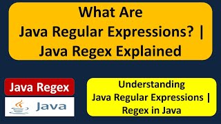 What Are Java Regular Expressions? | Java Regex Explained | Regex in java