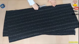 KALIP KULLANMADAN PRATİK 4 PARÇA ETEK KESİMİ VE DİKİMİ | DIY, EASY SKIRT, NO PATTERN | SIMPLE SKIRT