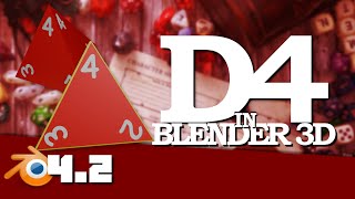 Polyhedral Dice Collection: D4 | 3D Modelling Speedrun | Blender 4.2