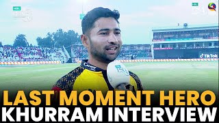 Khurram Shahzad Interview | Islamabad United vs Peshawar Zalmi | Match 29 | HBL PSL 8 | MI2A