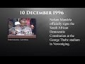 The Mandela Diaries: 10 December 1996