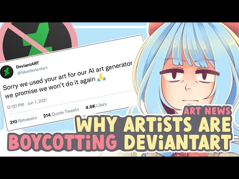 DeviantART just betrayed its entire community. (DreamUp AI controversy) SPEEDPAINT COMMENTS