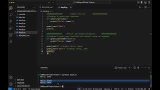Python Day 6 - Functions and Code Reusability