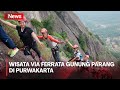 Nikmati Serunya Wisata Via Ferrata Gunung Parang di Purwakarta