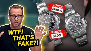 REAL vs FAKE ROLEX - How to Spot a Fake Watch - AET CLIPS