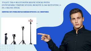 Tygot TSS-9 Bluetooth Selfie Sticks