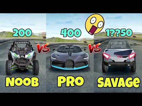 Simulador de conducción de automóviles Noob VS Pro VS Savage Extreme