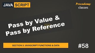 #58 Pass by Value & Pass by Reference | JavaScript Functions & Data | A Complete JavaScript Course