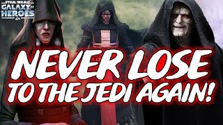 100% Win Rate vs. Jedi Revan without Malak! Palpatine and Darth Revan Unite SWGOH