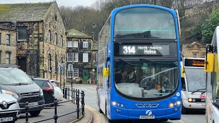 LK59 FCP 37799 Volvo B9TL Wright Eclipse Gemini 2 First Huddersfield HD Connect Ex Metroline on 314