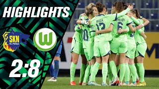 Torspektakel führt zum Gruppensieg | Highlights | St. Pölten - VfL Wolfsburg 2:8